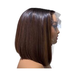 Wig Single Donor Highlight Bone Straight 10 inch
